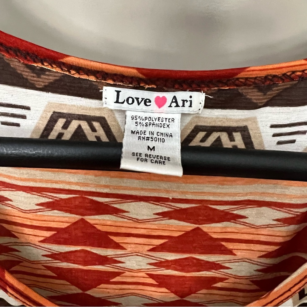 Midi Bodycon Aztec Print Multi Color Sleeves Dress - image 3